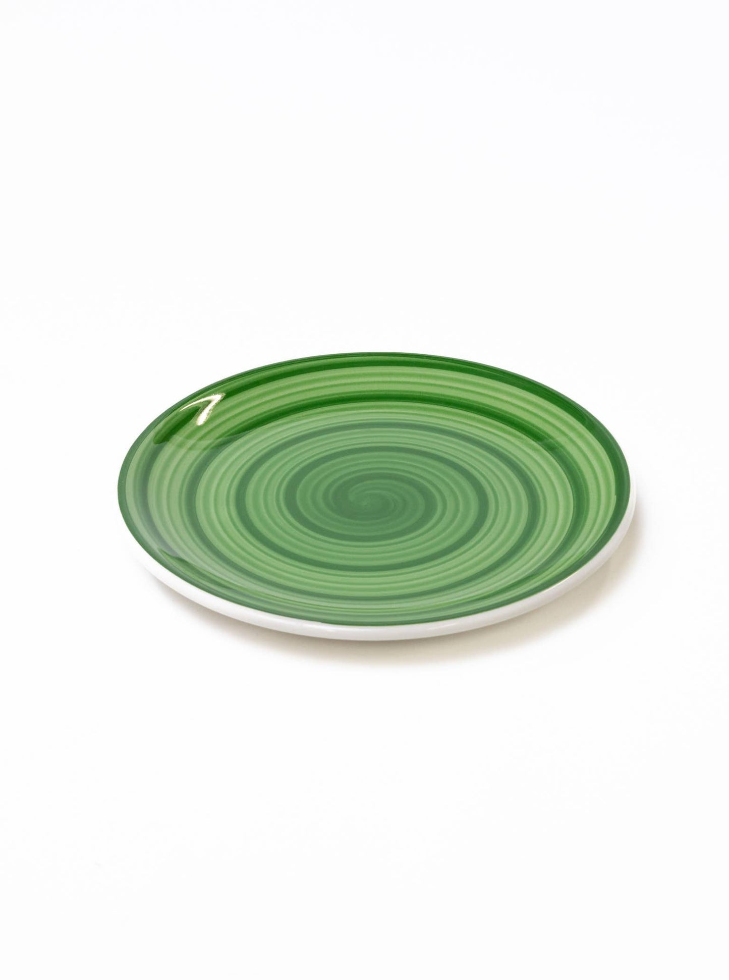 Spirale Green Lunch Plate