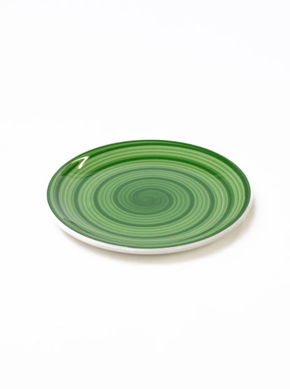 Spirale Green Lunch Plate