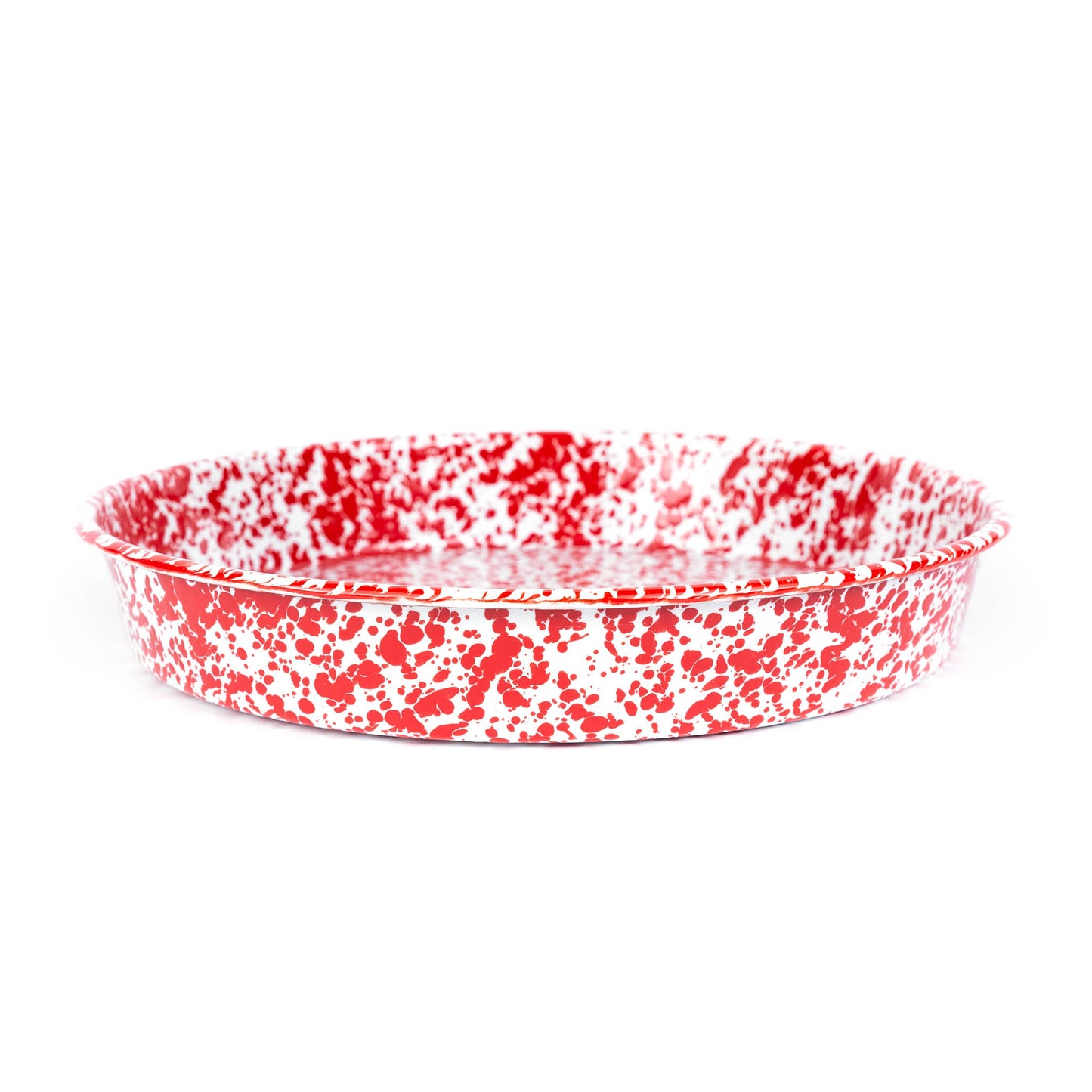 Splatter Enamelware Cocktail Tray/Deep Dish Pizza Pan