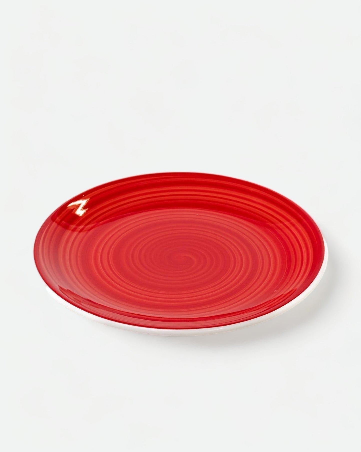 Spirale Red Lunch Plate