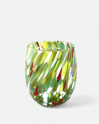 Murano Wine Tumbler -  Green