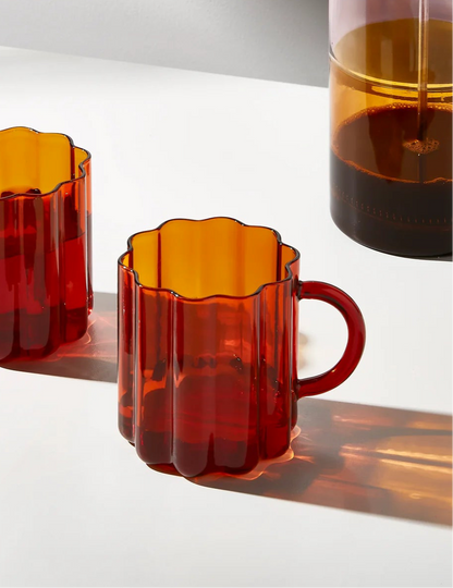 Flower Glass Mug