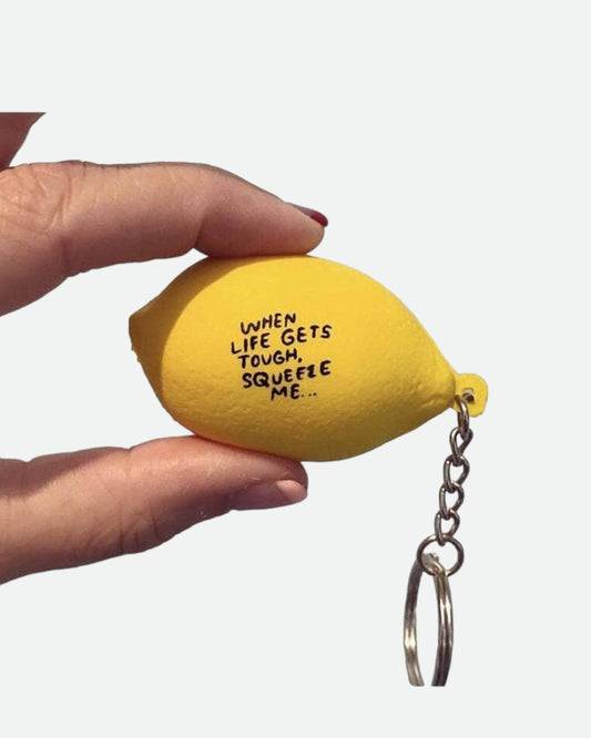 Lemon Stress Ball Keychain