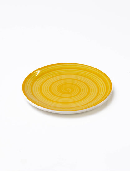 Spirale Yellow Lunch Plate