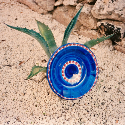 Azura Salad Plate - Handmade & Hand Painted on the Amalfi