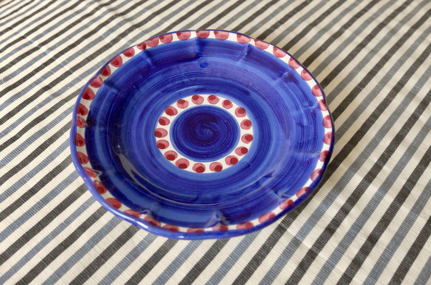 Azura Salad Plate - Handmade & Hand Painted on the Amalfi