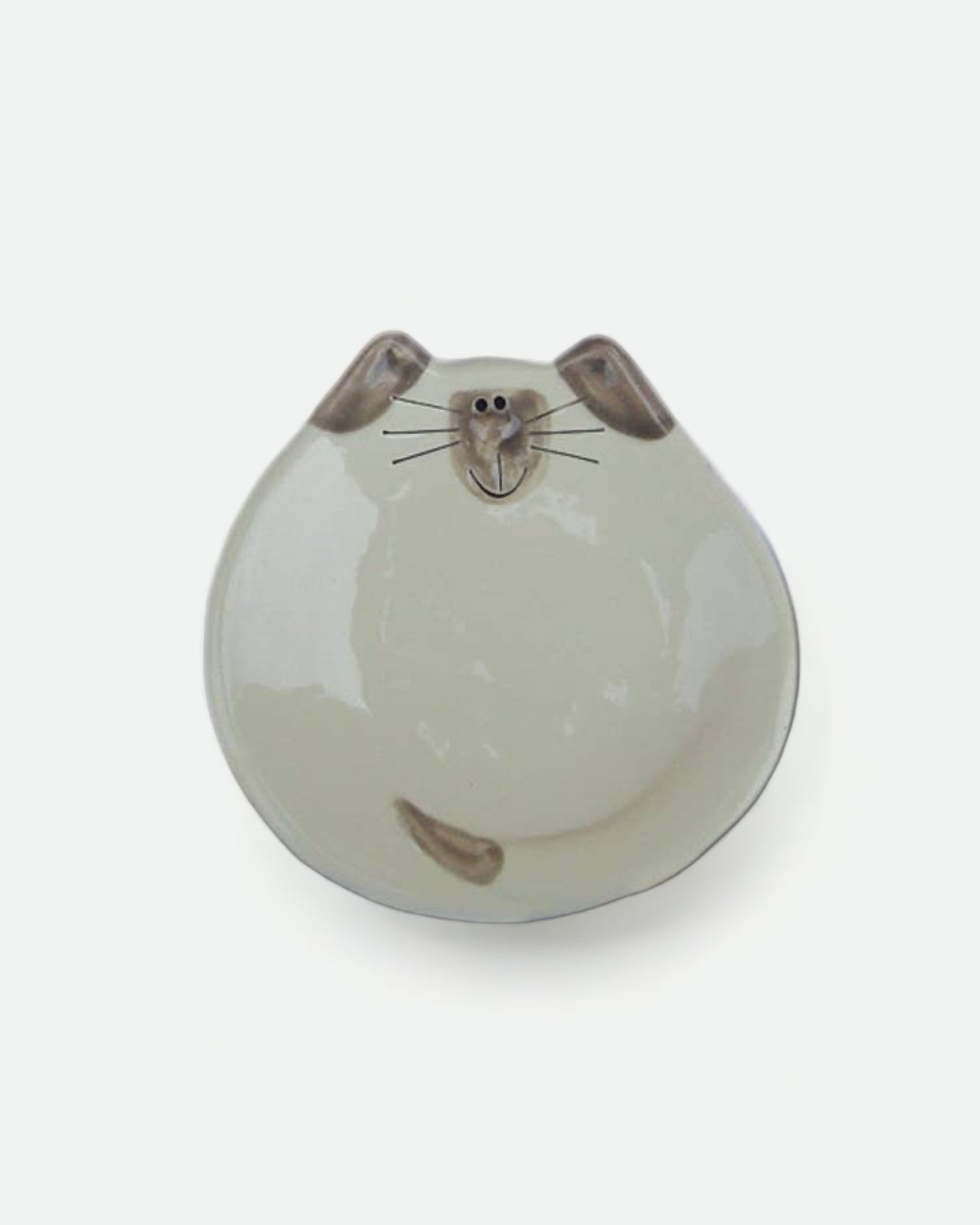 5" Ceramic Cat Dish: Spots