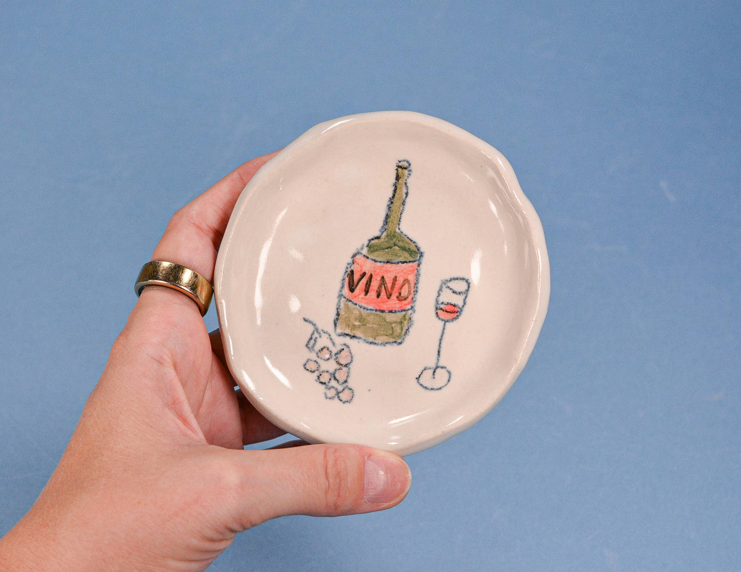 Wine Night Ceramic Dish