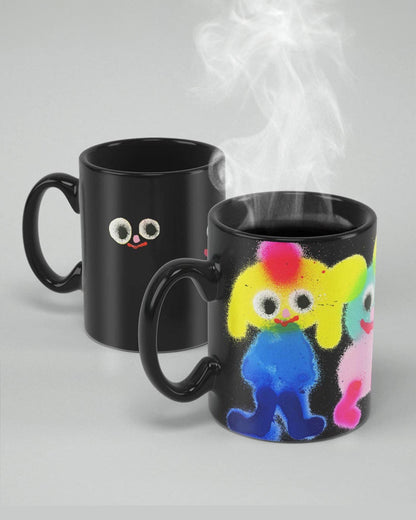 Fuzzy Friend Mug x Jon Burgerman