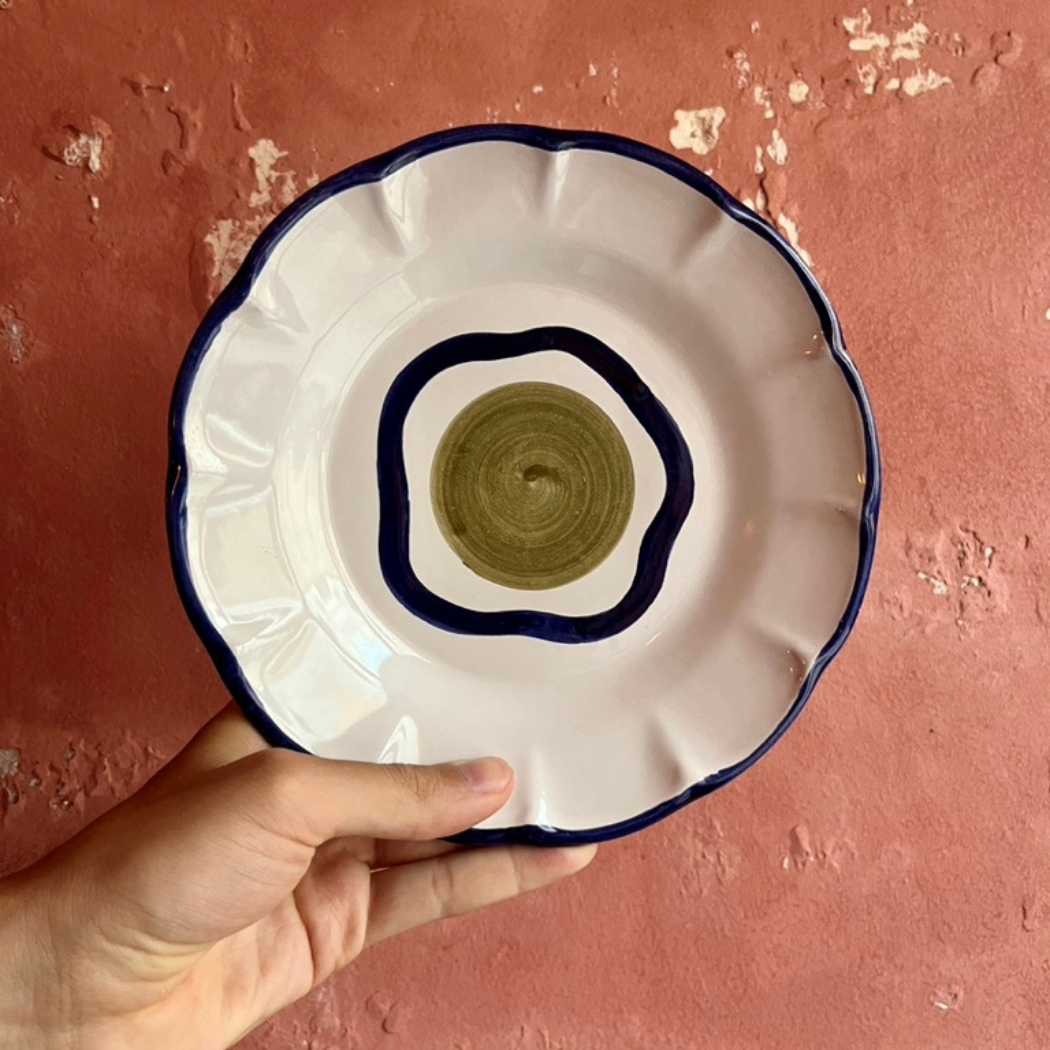 Olive Plate - Handmade & Hand Painted on the Amalfi