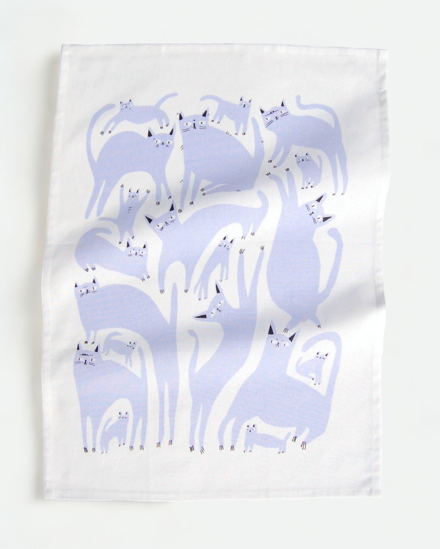 Lavender Cats Tea Towel