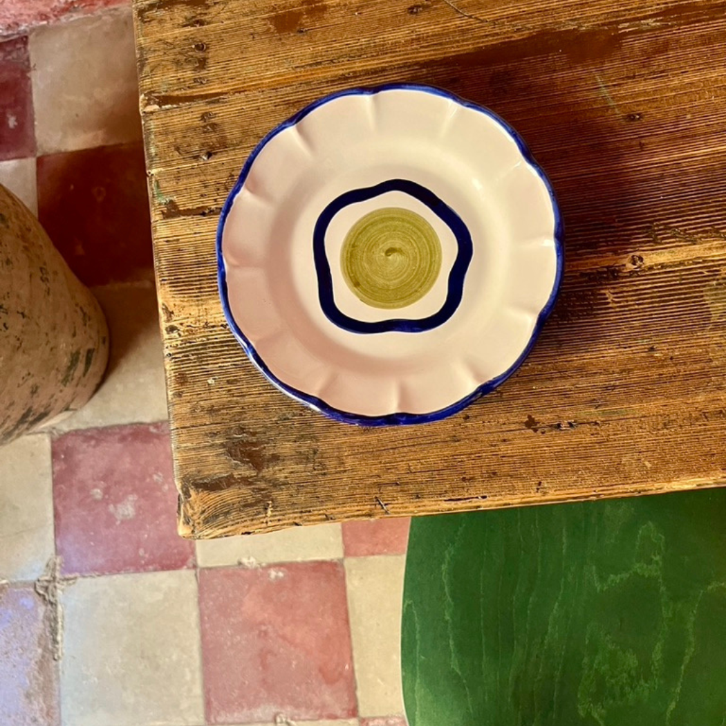 Olive Plate - Handmade & Hand Painted on the Amalfi