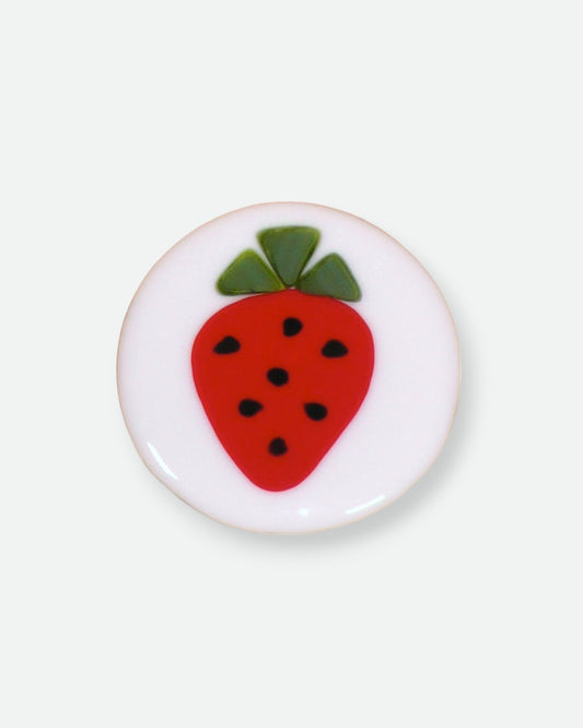 Fruity Glass Coaster - Strawberry