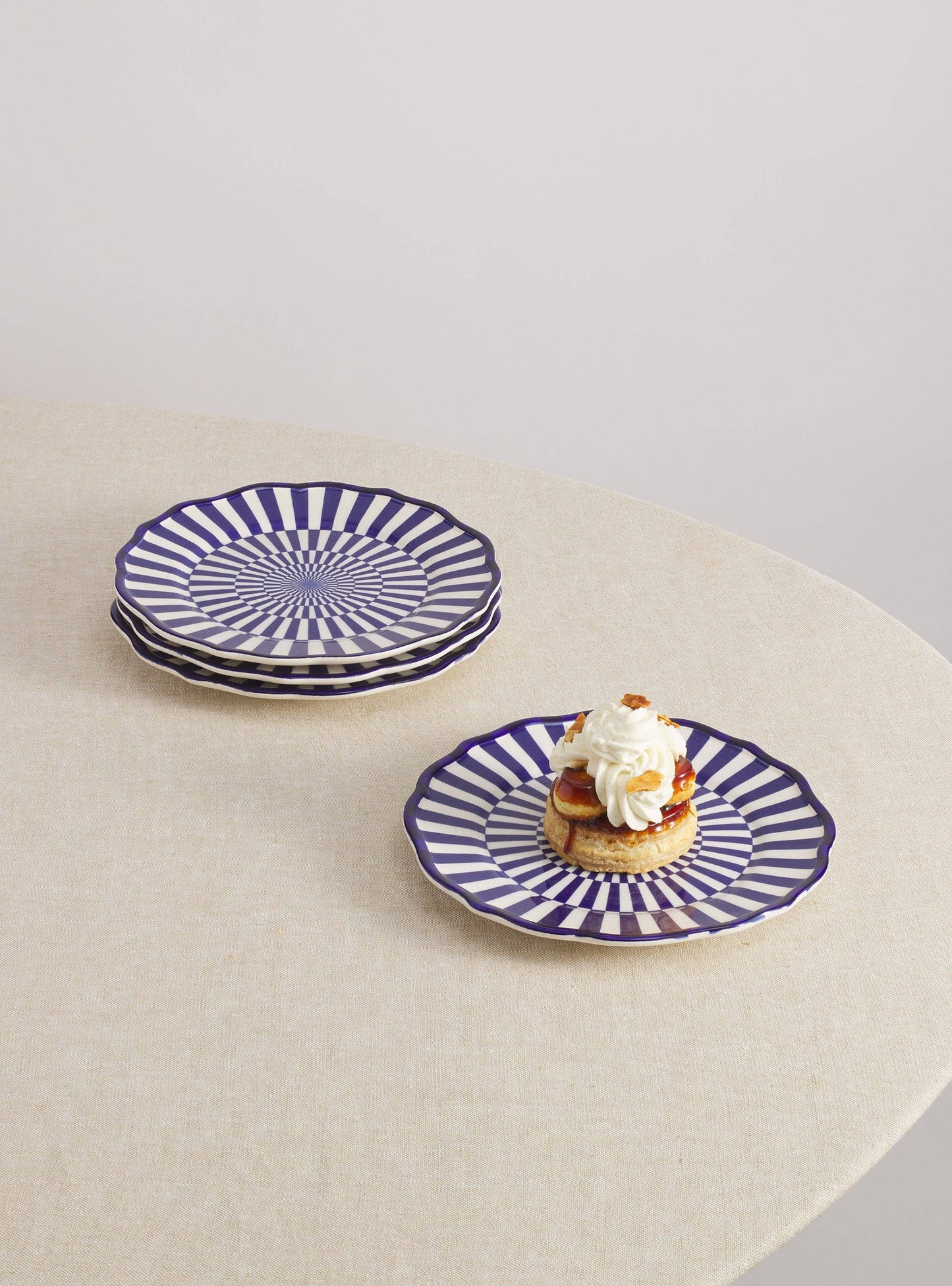 Riviera Striped Lunch Plate