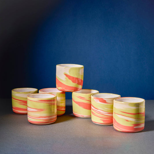 Marbled Ceramic Espresso Tumbler