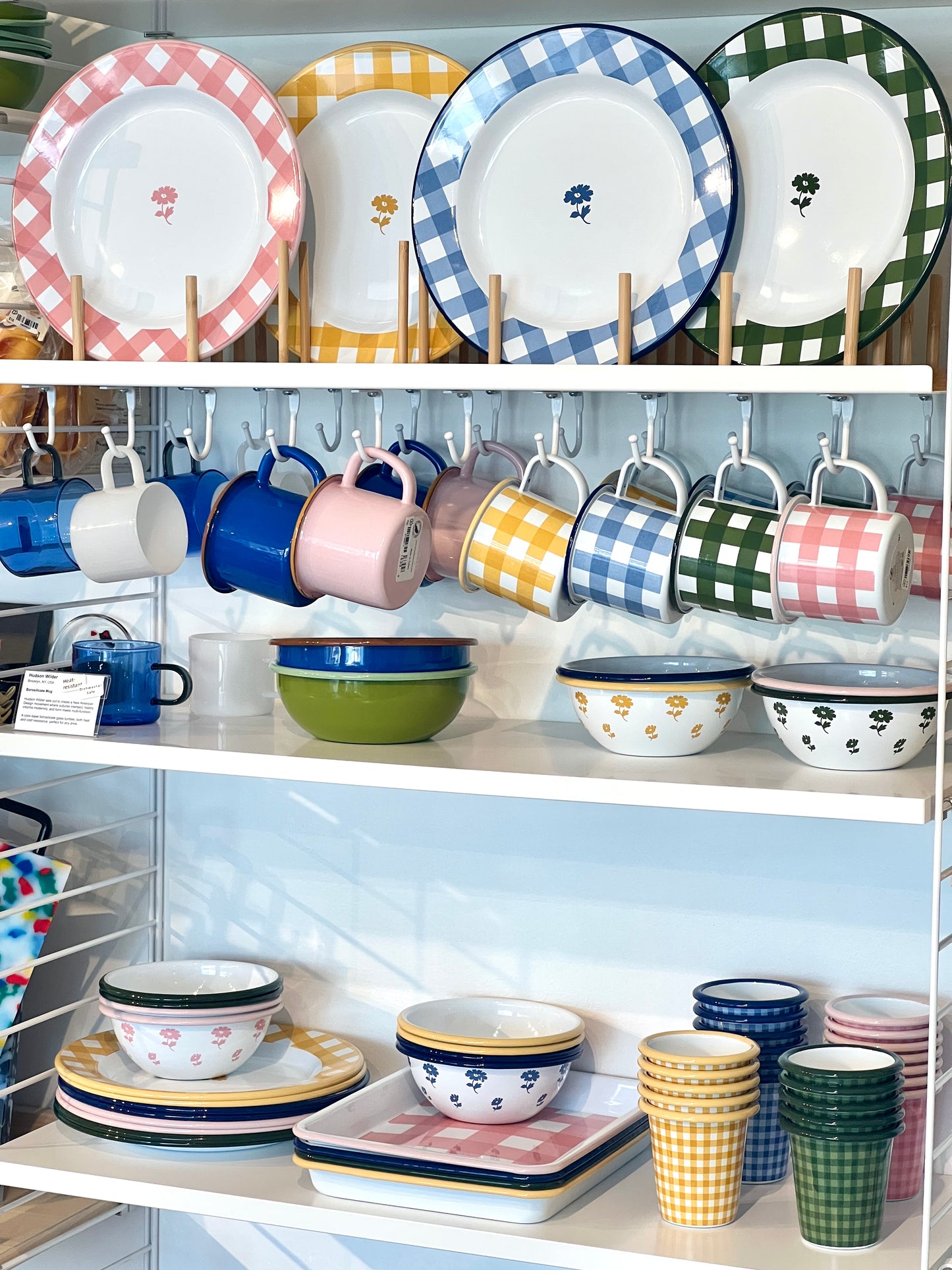 Max Humphrey x CCH Gingham Enamelware Dinner Plate