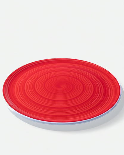 Spirale Red Charger / Pizza Plate