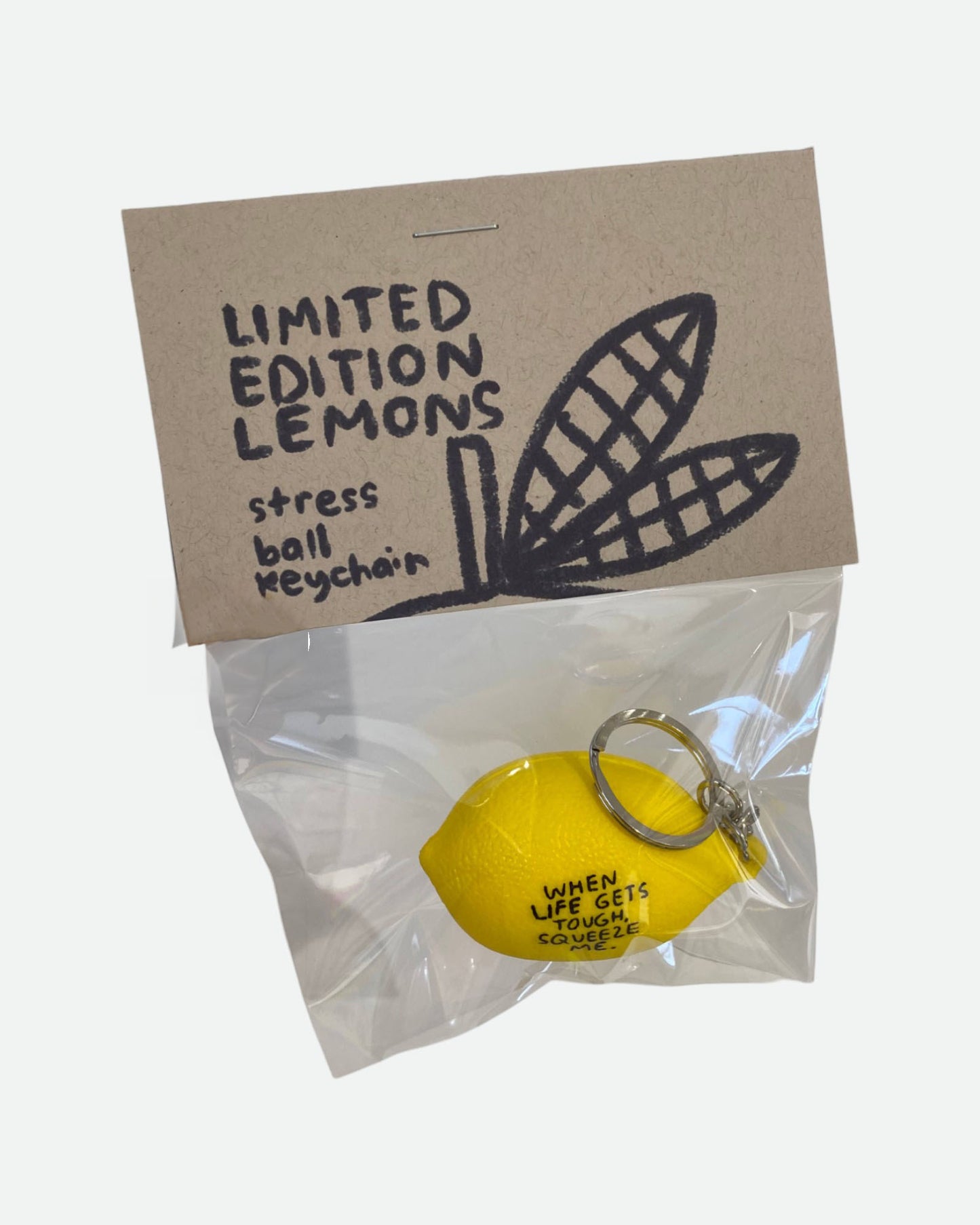 Lemon Stress Ball Keychain