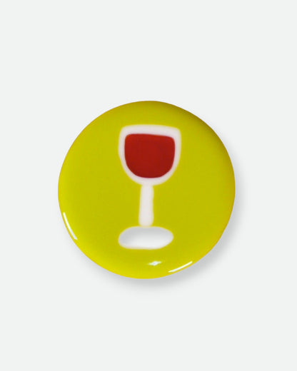 Happy Hour Glass Coaster - Slime Red Wine