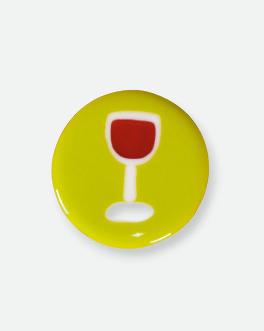 Happy Hour Glass Coaster - Slime Red Wine