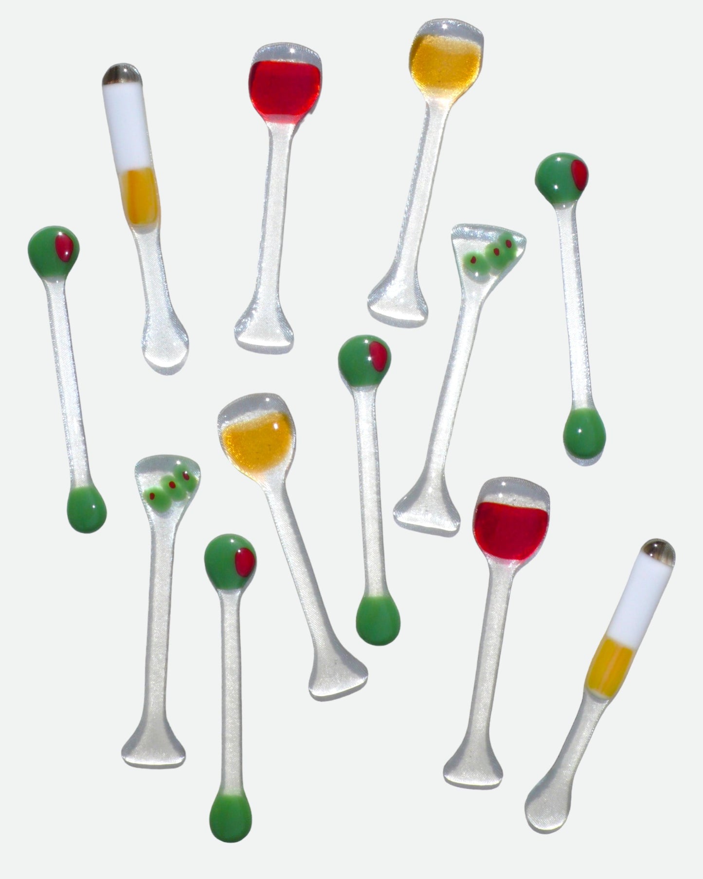 Happy Hour Glass Stirrers - White Wine