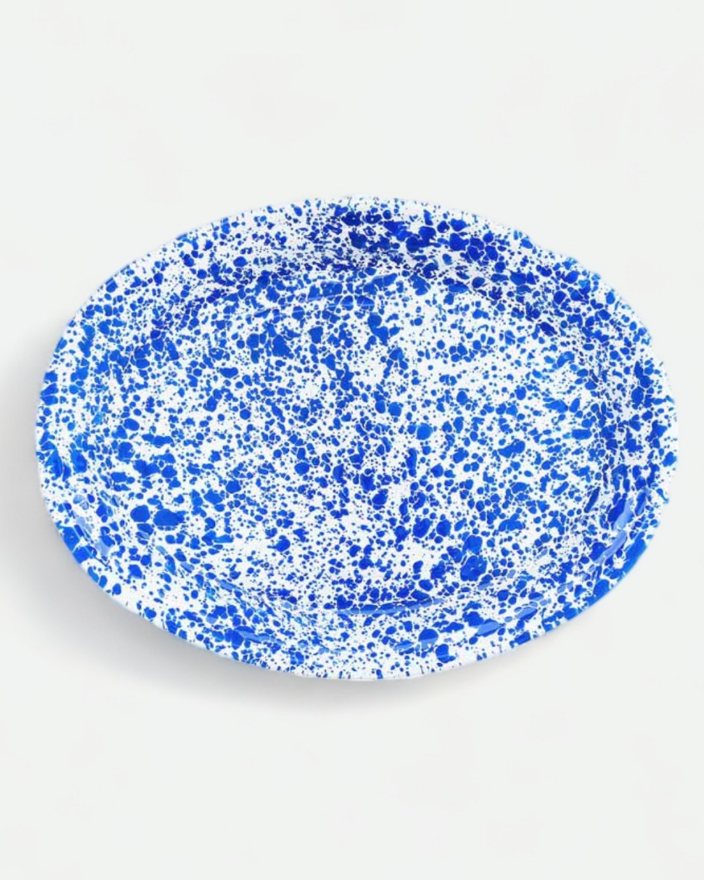 Splatter Enamelware Oval Platter (Color Variants)