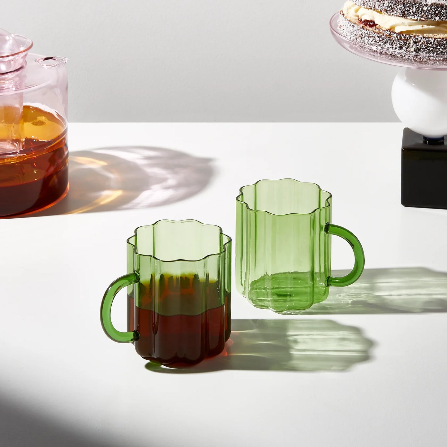 Flower Glass Mug