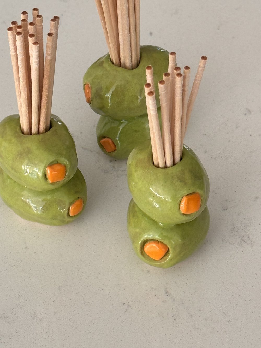 Olive Toothpick Holder