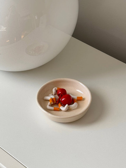 Miss Cherries and Cigarettes Ashtray