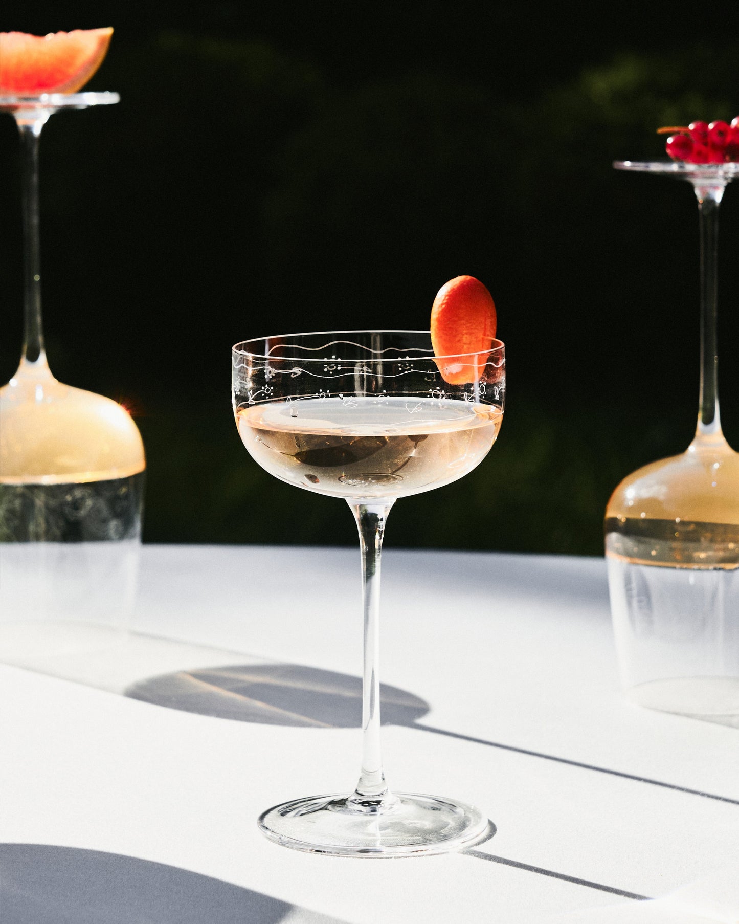 Marni Midnight Flowers Champagne Coupe