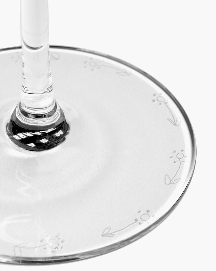 Marni Midnight Flowers Large Wine Glass