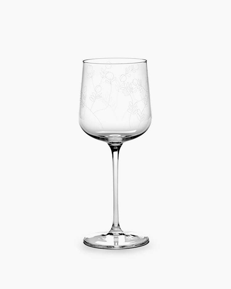 Marni Midnight Flowers White Wine Glass