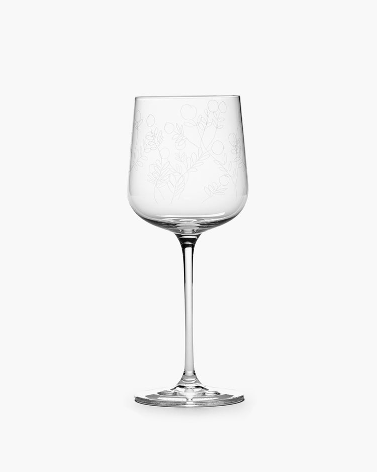 Marni Midnight Flowers White Wine Glass