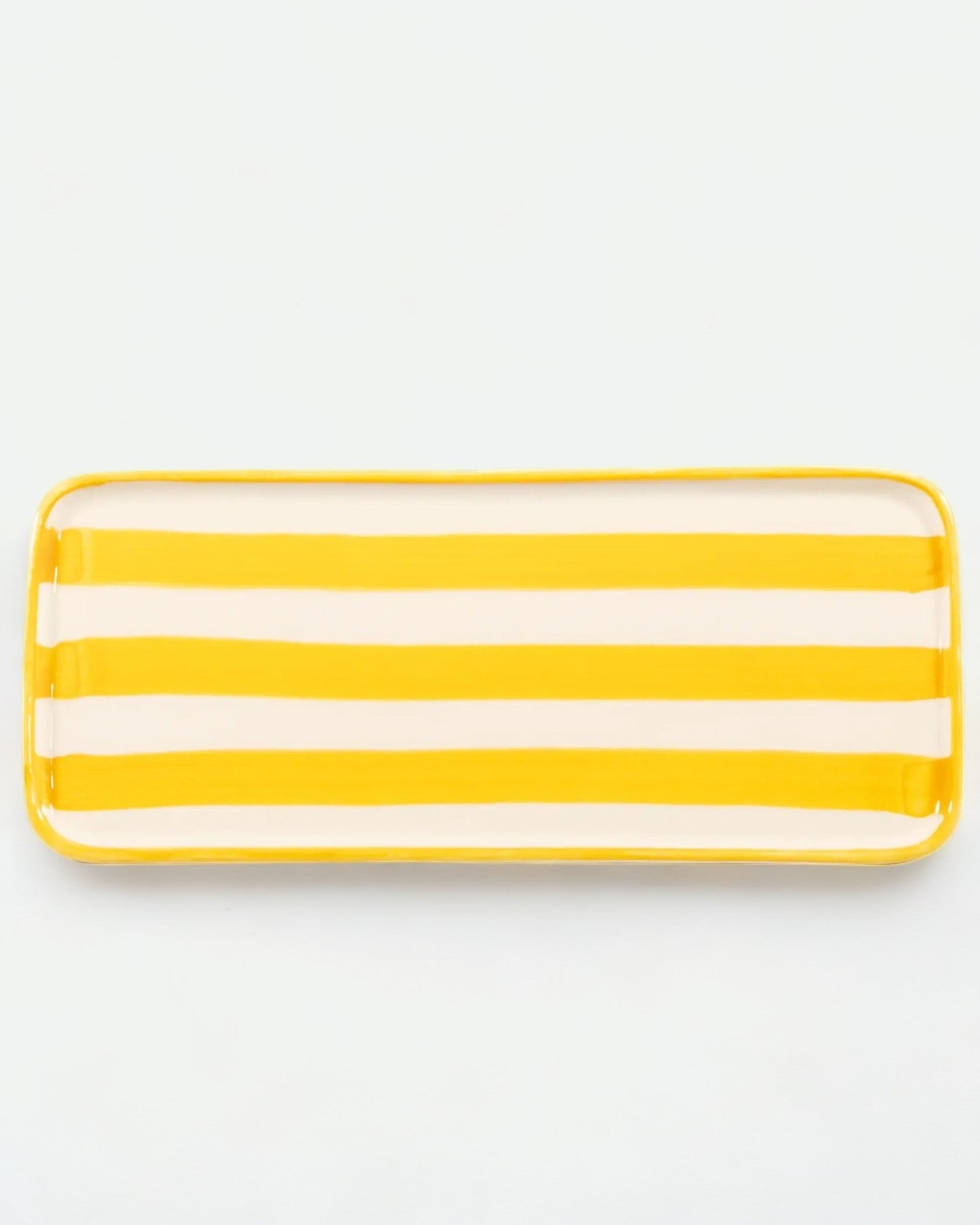 Lido Yellow Rectangular Plate