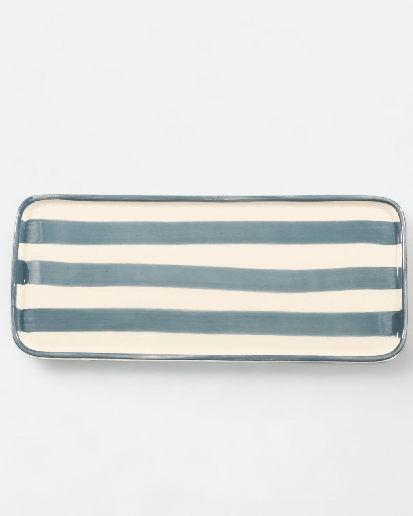 Lido Blue Rectangular Plate