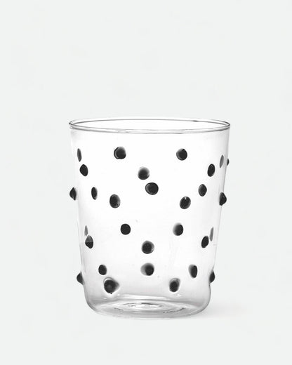 Pink Dots Glass Tumbler