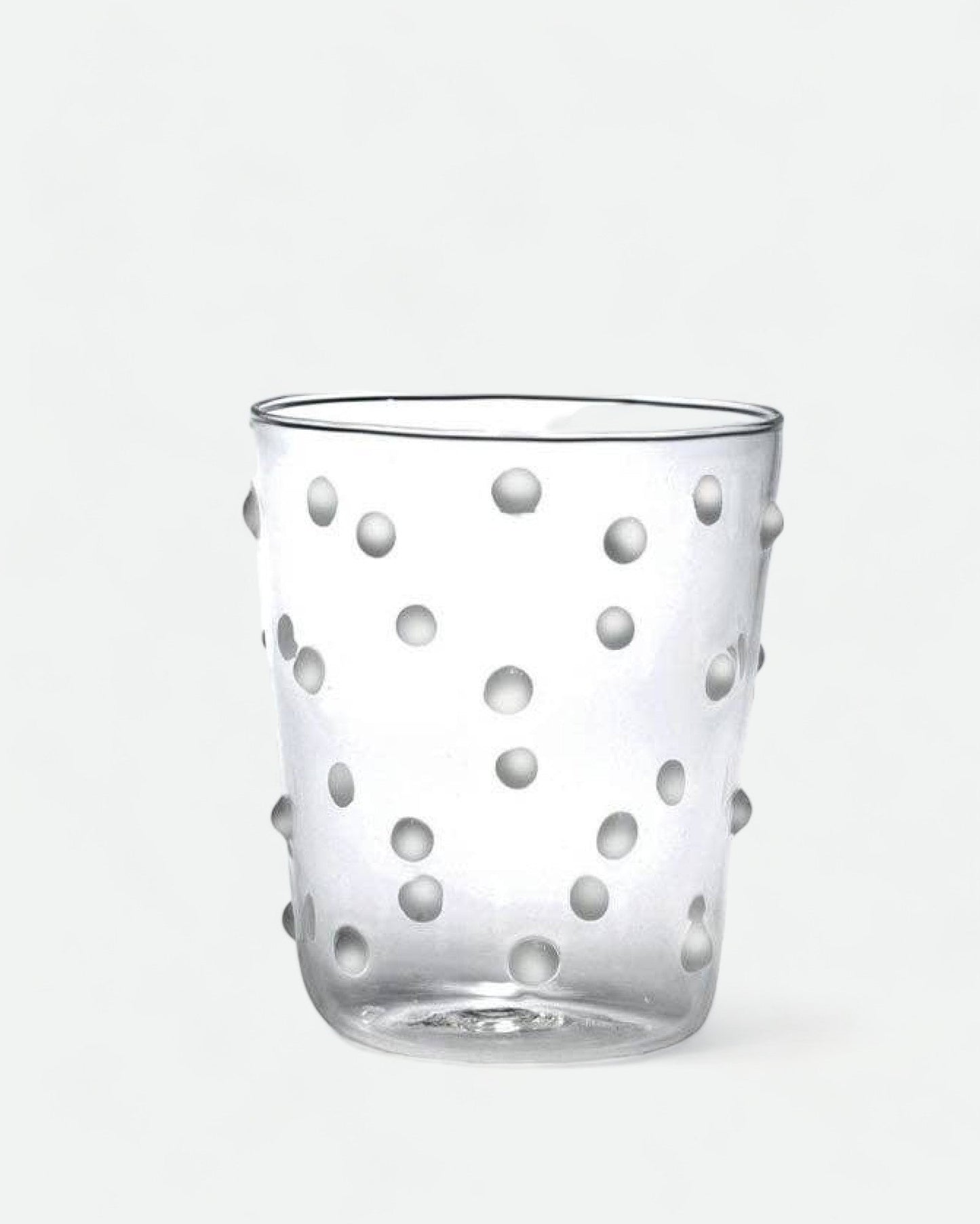 Black Dots Glass Tumbler