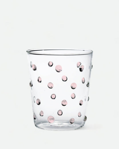 Black Dots Glass Tumbler