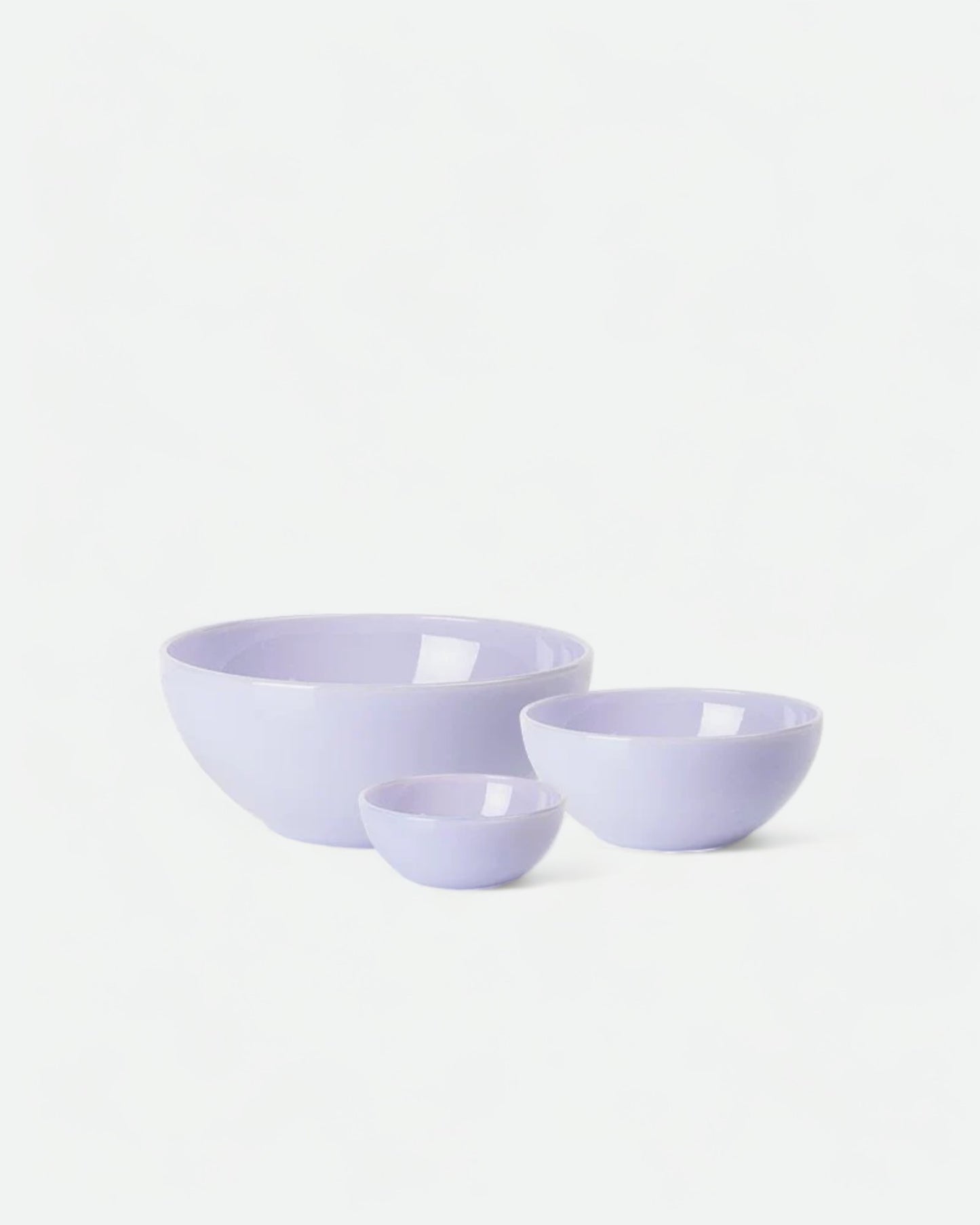 Milk Glass Bowl - Lavender