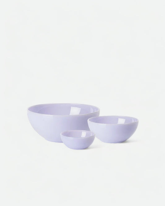 Milk Glass Bowl - Lavender