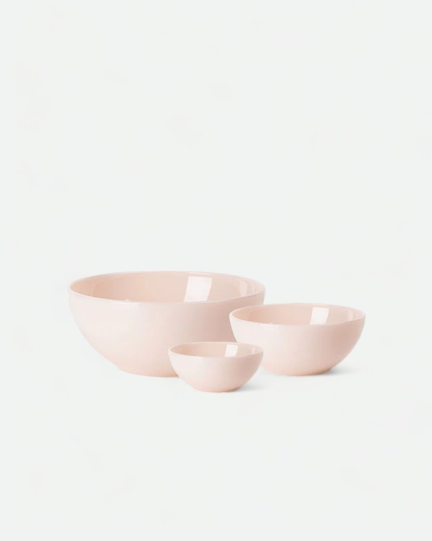 Milk Glass Bowl - Peach