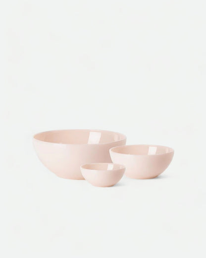 Milk Glass Bowl - Peach