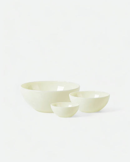 Milk Glass Bowl - Vanilla