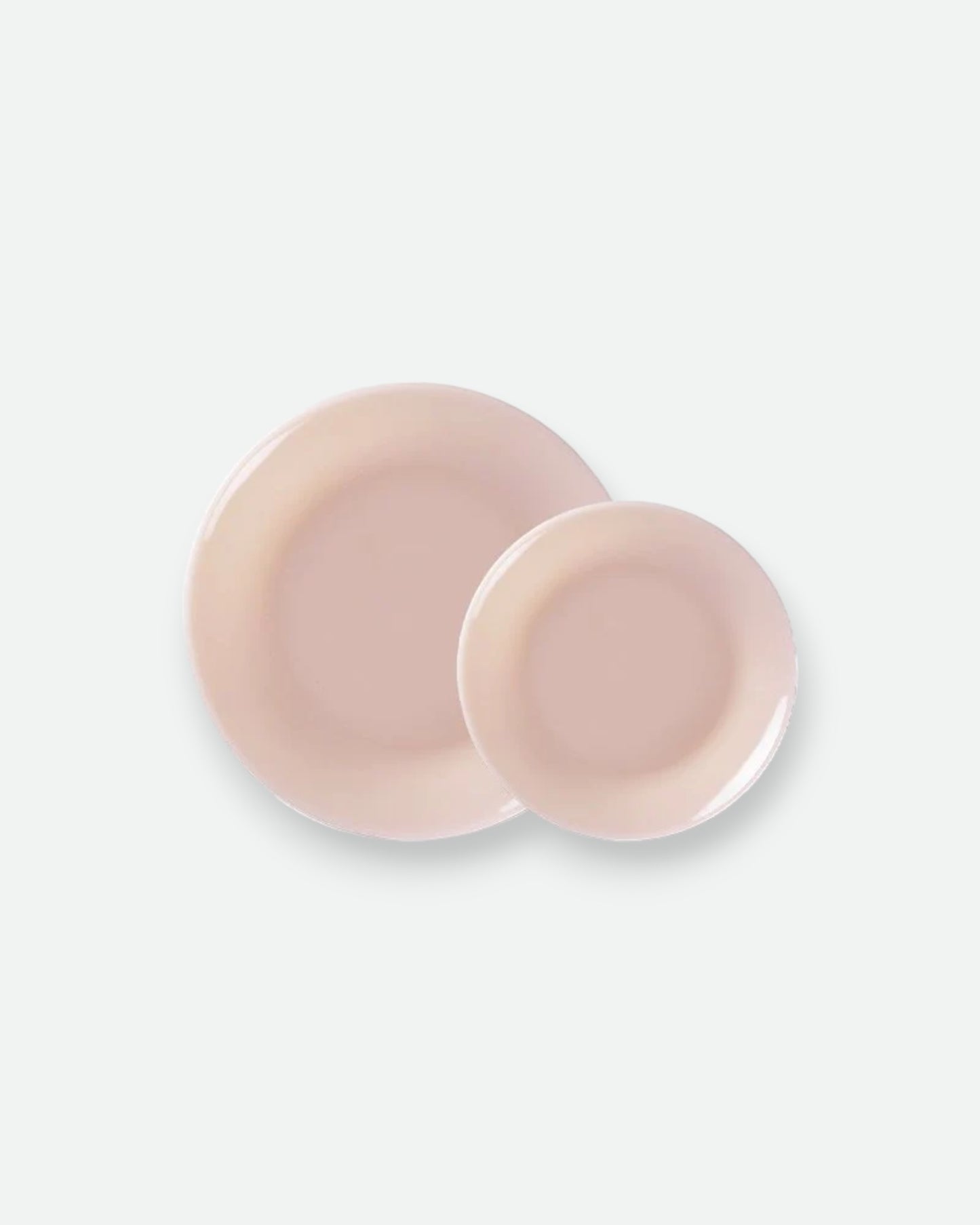 Milk Glass Plate - Peach