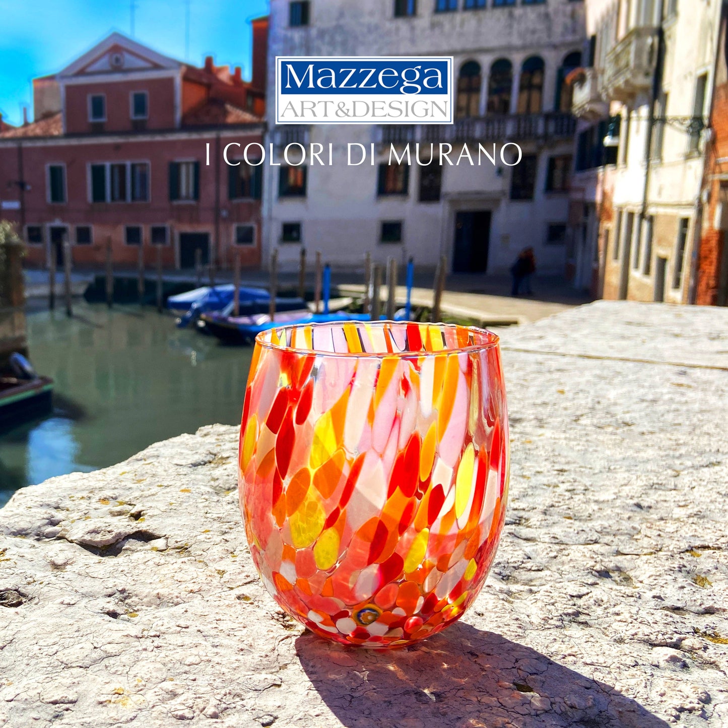 Murano Wine Tumbler -  Red