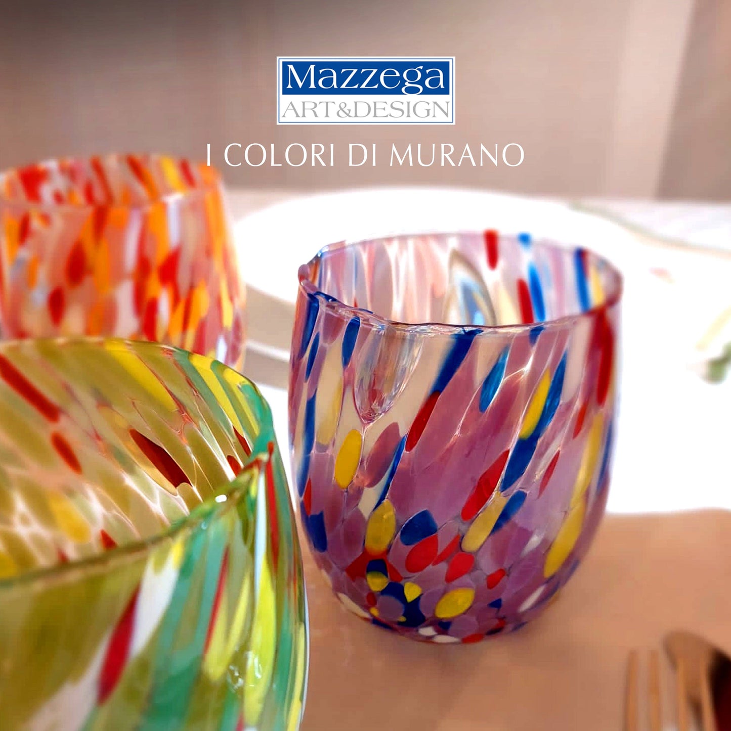 Murano Wine Tumbler -  Purple