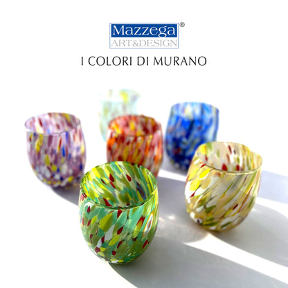 Murano Wine Tumbler -  Yellow