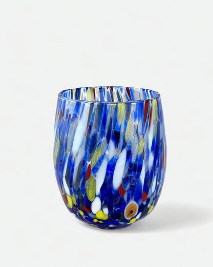 Murano Wine Tumbler - Blue