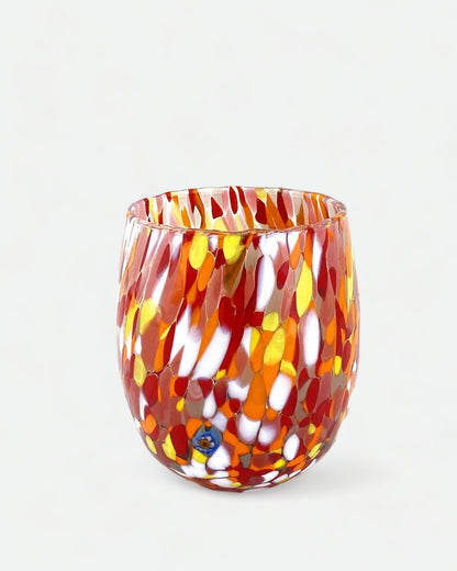 Murano Wine Tumbler -  Red