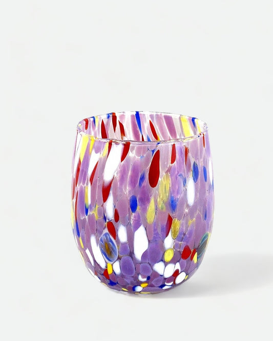 Murano Wine Tumbler -  Purple